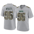 Tlead GB.Packers #95 Devonte Wyatt Player Gray Atmosphere Fashion Home Game Stitched Jerseys
