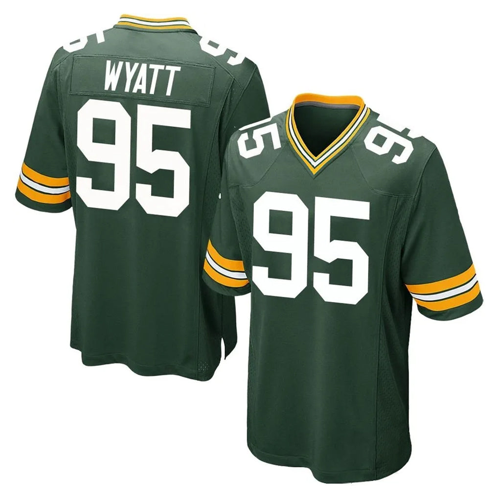 Tlead GB.Packers #95 Devonte Wyatt Player Green Home Game Stitched Jerseys