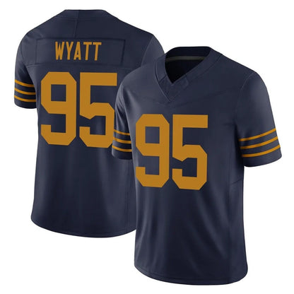 Tlead GB.Packers #95 Devonte Wyatt Player Navy The 1923 Classic Vapor F.U.S.E. Home Game Stitched Jerseys