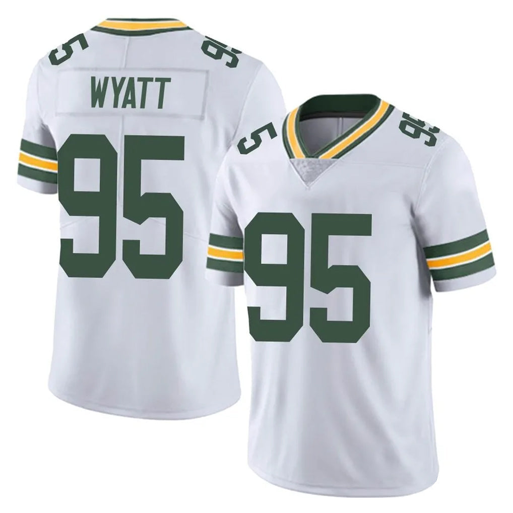 Tlead GB.Packers #95 Devonte Wyatt Player White Vapor Untouchable Limited Home Game Stitched Jerseys