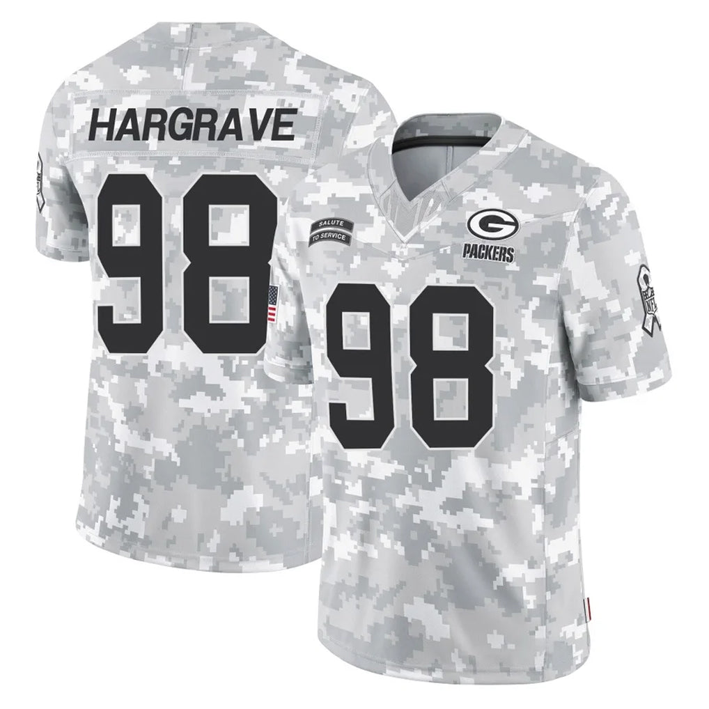 Tlead GB.Packers #98 Javon Hargrave Player Arctic Camo Salute To Service Limited Stitched Jerseys