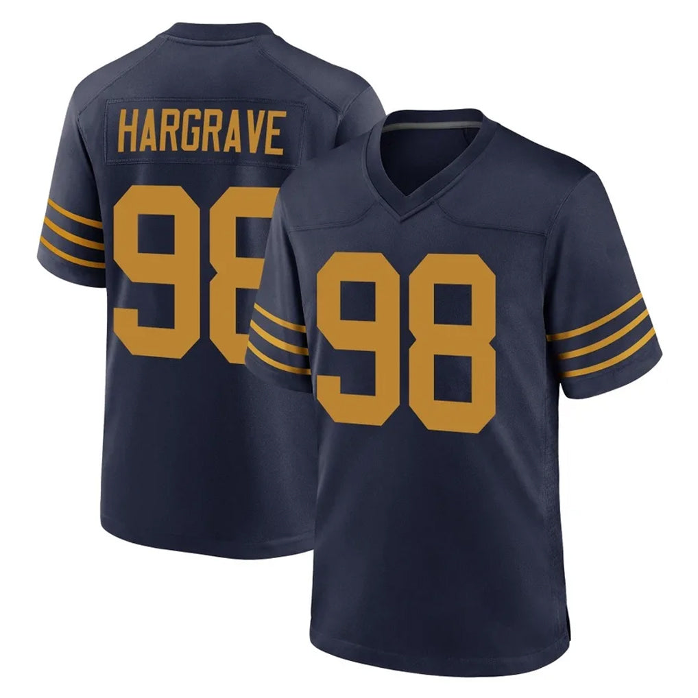 Tlead GB.Packers #98 Javon Hargrave Player Navy The 1923 Classic Home Game Stitched Jerseys