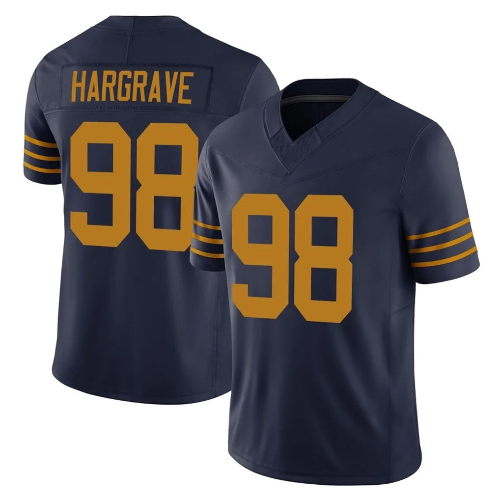Tlead GB.Packers #98 Javon Hargrave Player Navy The 1923 Classic Vapor F.U.S.E. Home Game Stitched Jerseys