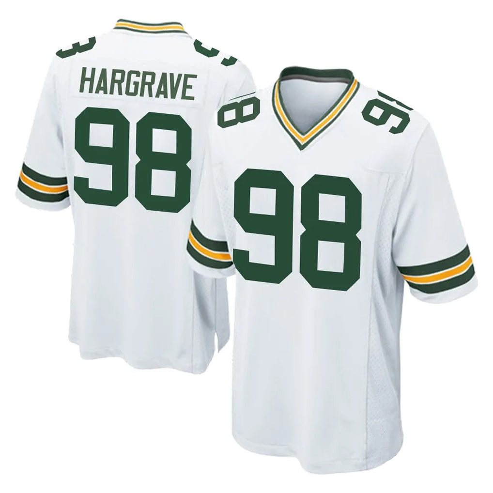 Tlead GB.Packers #98 Javon Hargrave Player White Home Game Stitched Jerseys