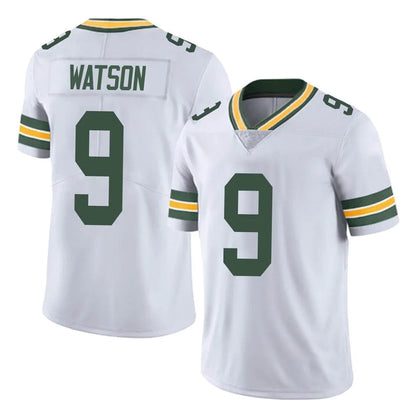 Tlead GB.Packers #9 Christian Watson Player White Vapor Untouchable Limited Home Game Stitched Jerseys
