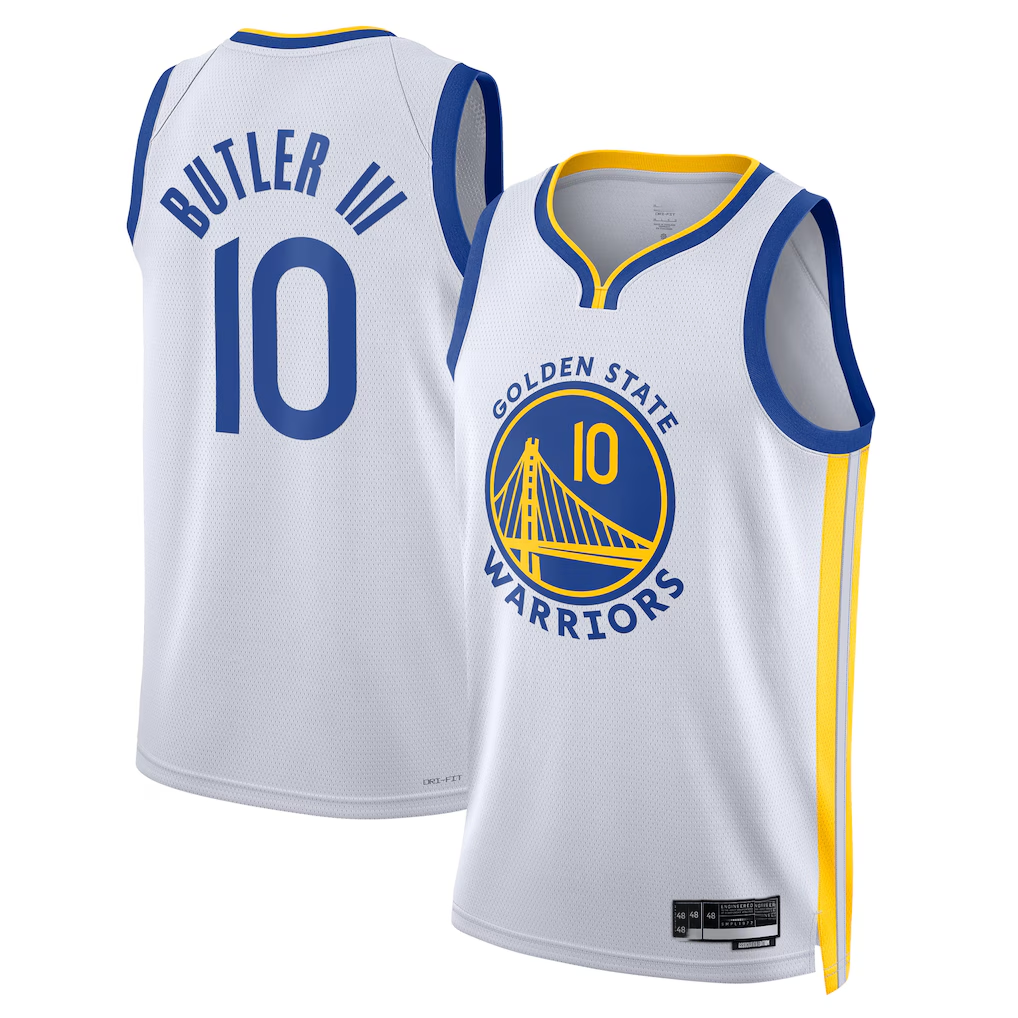 Tlead G.State Warriors #10 Jimmy Butler III White Swingman Jerseys - Association Edition