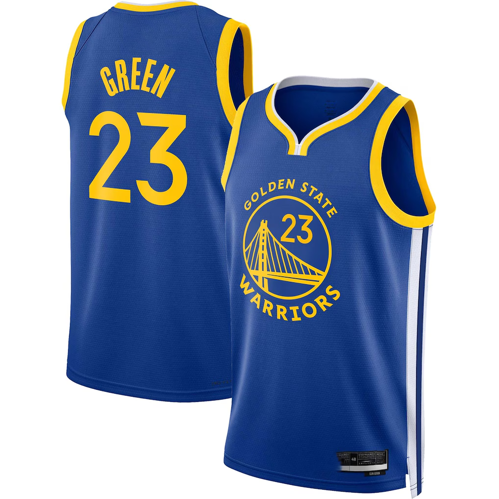 Tlead G.State Warriors #23 Draymond Green Royal Swingman Jerseys - Icon Edition