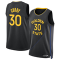 Tlead G.State Warriors #30 Stephen Curry Black 202425 Swingman Jerseys - Statement Edition