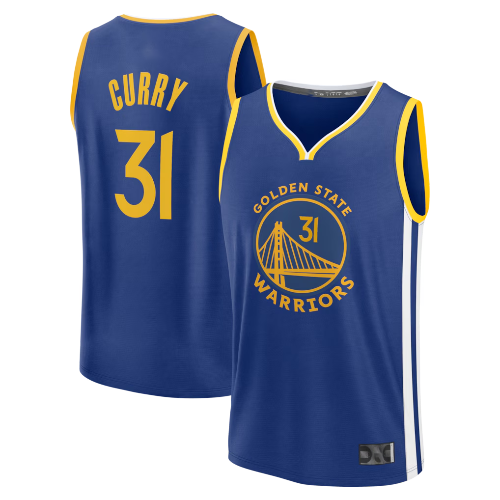 Tlead G.State Warriors #31 Seth Curry Blue Fast Break Replica Jerseys - Icon Edition