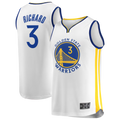 Tlead G.State Warriors #3 Will Richard White Fast Break Replica Player Jerseys - Association Edition