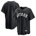 Tlead H.Astros Black Home Game Blank Player Stitched Jerseys