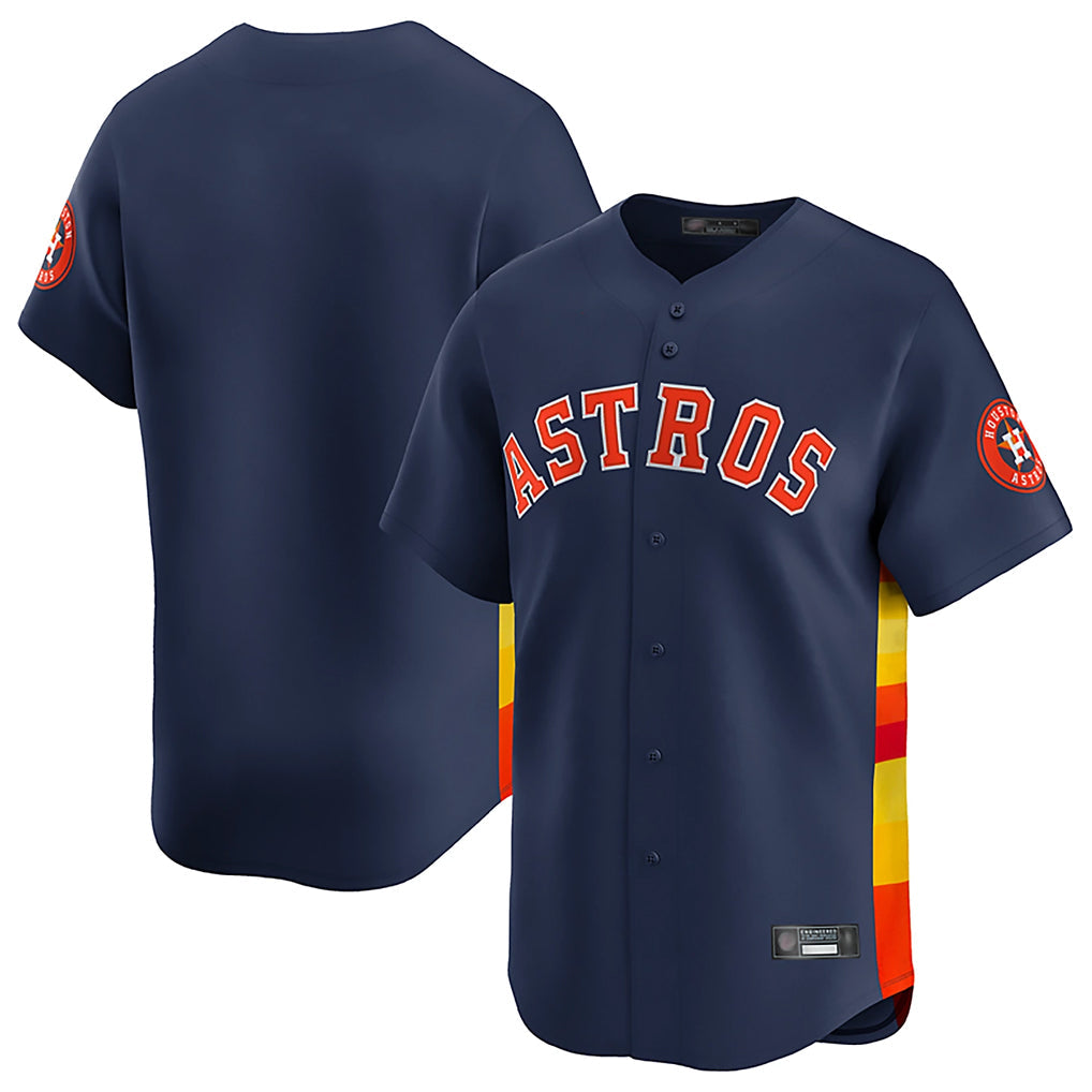 Tlead H.Astros Navy Home Limited Blank Player Stitched Jerseys