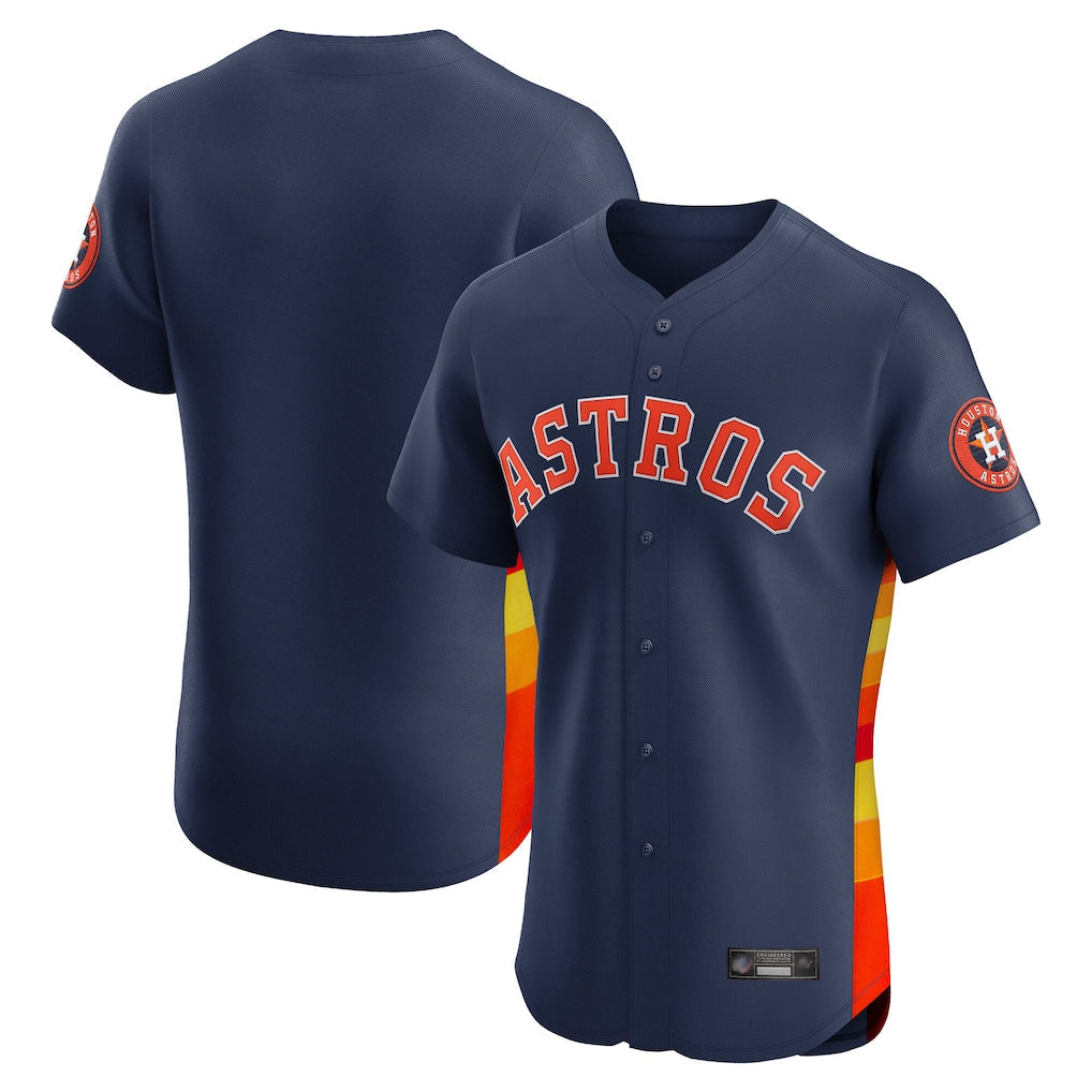 Tlead H.Astros Navy Limited Elite Home Blank Player Stitched Jerseys