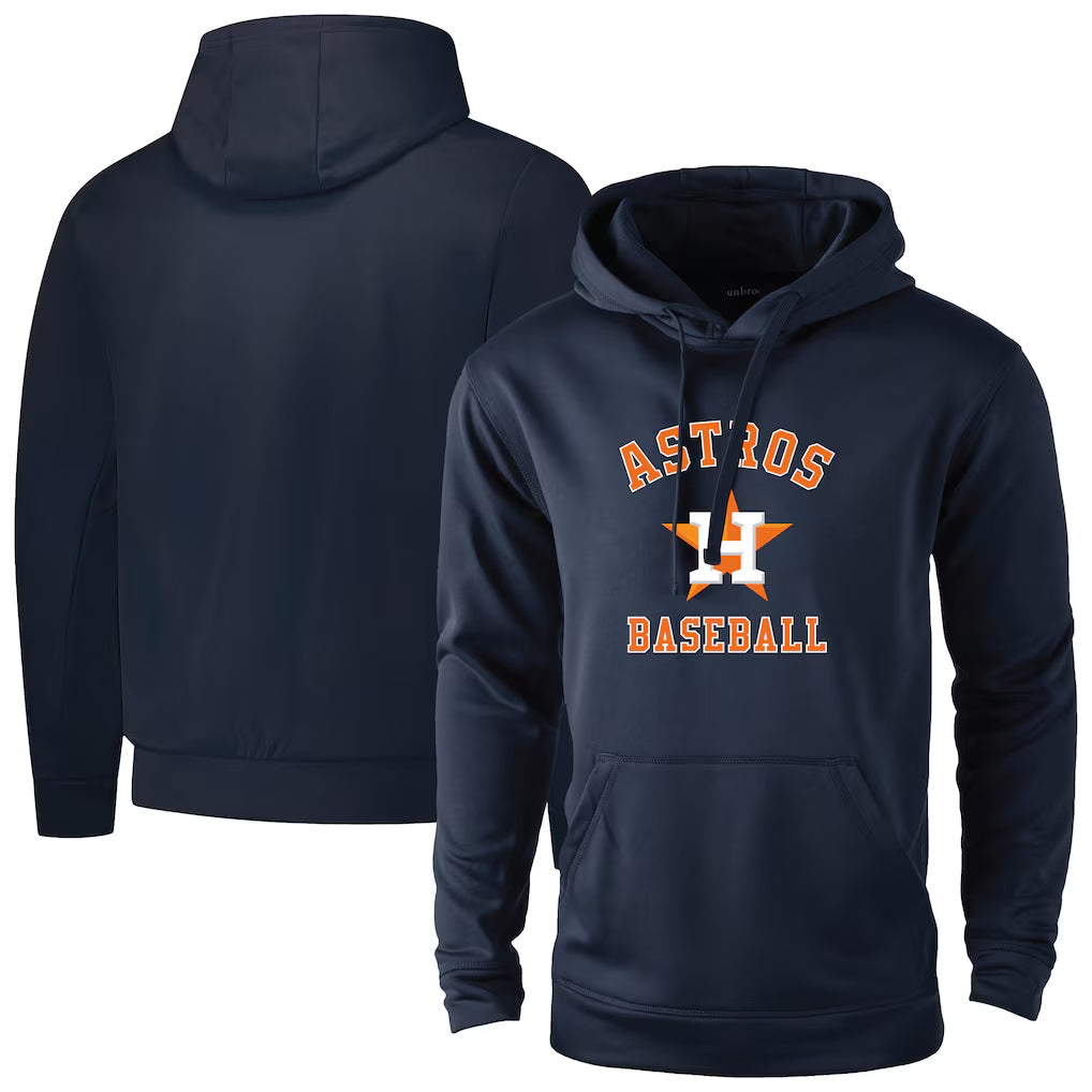 Tlead H.Astros Navy Pullover Hoodie Blank Player Stitched Jerseys