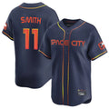 Tlead H.Astros #11 Cam Smith Player Navy City Connect Home Limited Stitched Jerseys