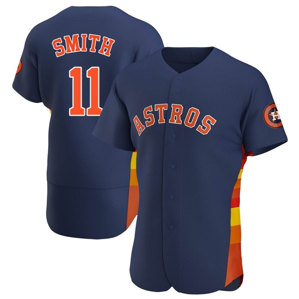 Tlead H.Astros #11 Cam Smith Player Navy Home Limited Elite Stitched Jerseys