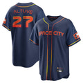 Tlead H.Astros #27 Jose Altuve Player Navy City Connect Home Game Stitched Jerseys