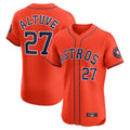 Tlead H.Astros #27 Jose Altuve Player Orange Home Limited Elite Stitched Jerseys