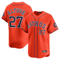 Tlead H.Astros #27 Jose Altuve Player Orange Home Limited Stitched Jerseys