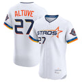Tlead H.Astros #27 Jose Altuve Player White City Connect Limited Elite Home Stitched Jerseys