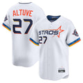 Tlead H.Astros #27 Jose Altuve Player White City Connect Limited Home Stitched Jerseys