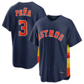 Tlead H.Astros #3 Jeremy Pe?a Player Navy Home Game Stitched Jerseys