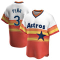 Tlead H.Astros #3 Jeremy Pe?a Player Rainbow Cooperstown Collection T-shirt Stitched Jerseys