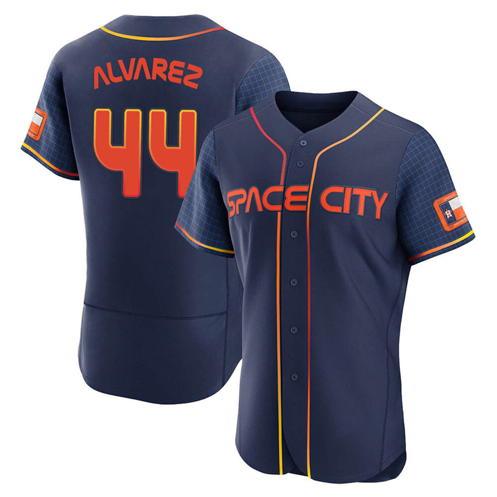 Tlead H.Astros #44 Yordan Alvarez Player Navy City Connect Limited Elite Home Stitched Jerseys