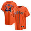 Tlead H.Astros #44 Yordan Alvarez Player Orange Home Game Stitched Jerseys