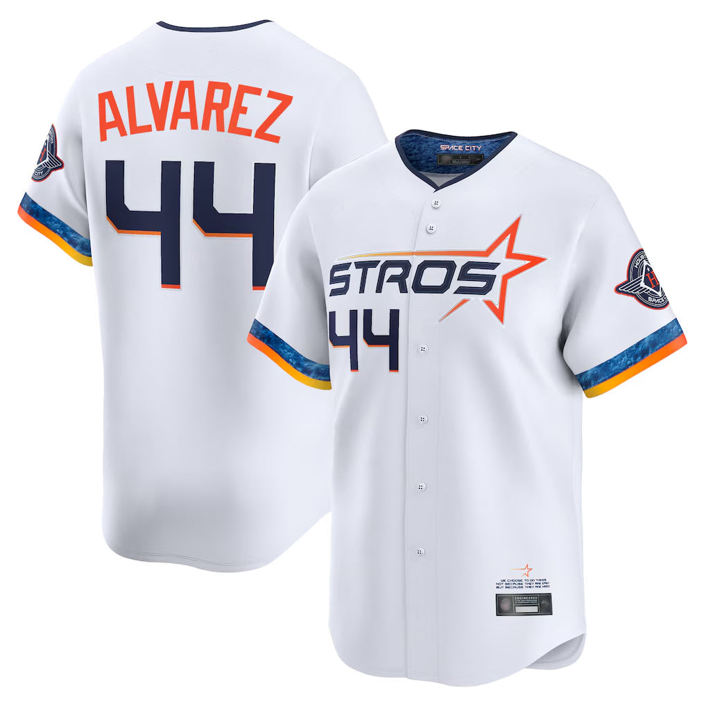 Tlead H.Astros #44 Yordan Alvarez Player White City Connect Limited Home Stitched Jerseys
