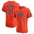Tlead H.Astros #71 Josh Hader Player Orange Home Limited Elite Stitched Jerseys