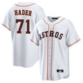 Tlead H.Astros #71 Josh Hader Player White Home Game Stitched Jerseys
