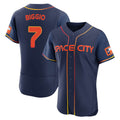 Tlead H.Astros #7 Craig Biggio Player Navy City Connect Limited Elite Home Stitched Jerseys