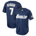 Tlead H.Astros #7 Craig Biggio Player Navy Mitchell & Ness Cooperstown Collection 1994 Limited Stitched Jerseys