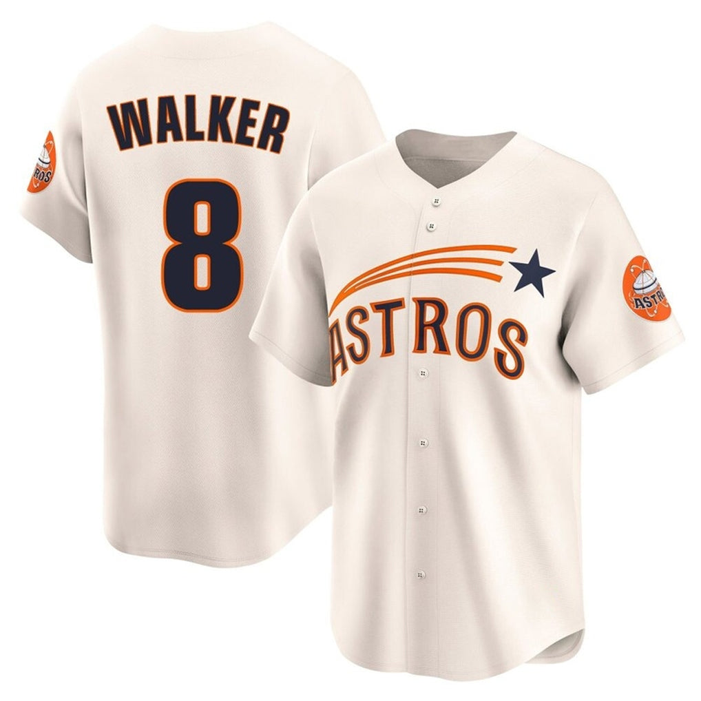 Tlead H.Astros #8 Christian Walker Player Cream Throwback Cooperstown Collection Limited Stitched Jerseys