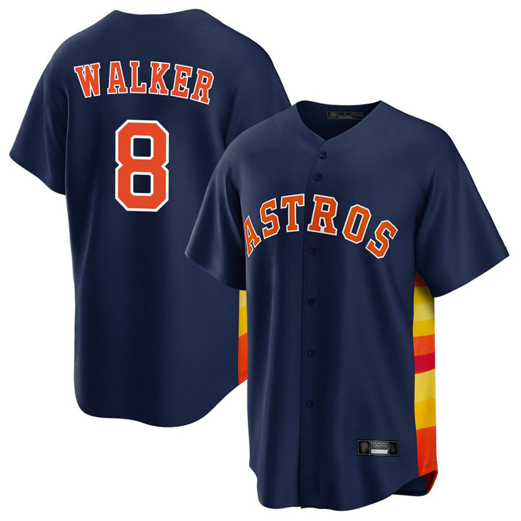 Tlead H.Astros #8 Christian Walker Player Navy Home Game Stitched Jerseys