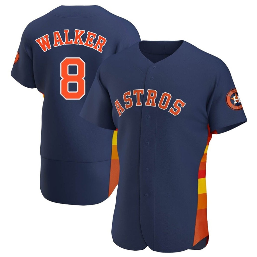 Tlead H.Astros #8 Christian Walker Player Navy Home Limited Elite Stitched Jerseys