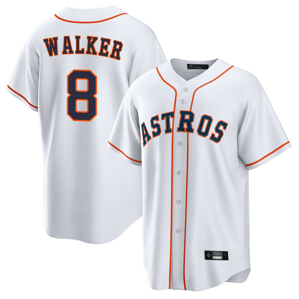 Tlead H.Astros #8 Christian Walker Player White Home Game Stitched Jerseys