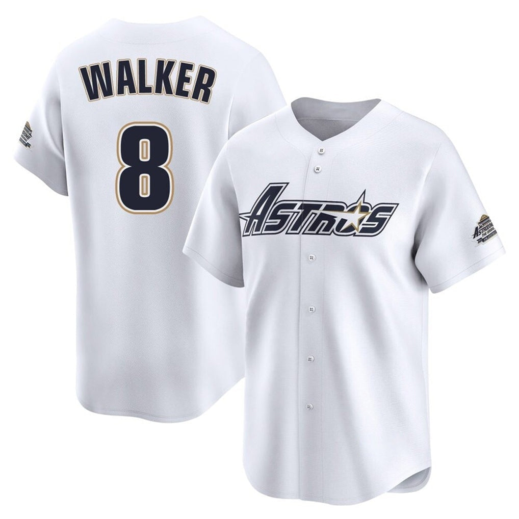 Tlead H.Astros #8 Christian Walker Player White Throwback Cooperstown Collection Limited Stitched Jerseys