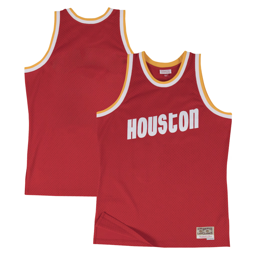 Tlead H.Rockets Mitchell & Ness Red 1996-97 Hardwood Classics Swingman Stitched Jerseys
