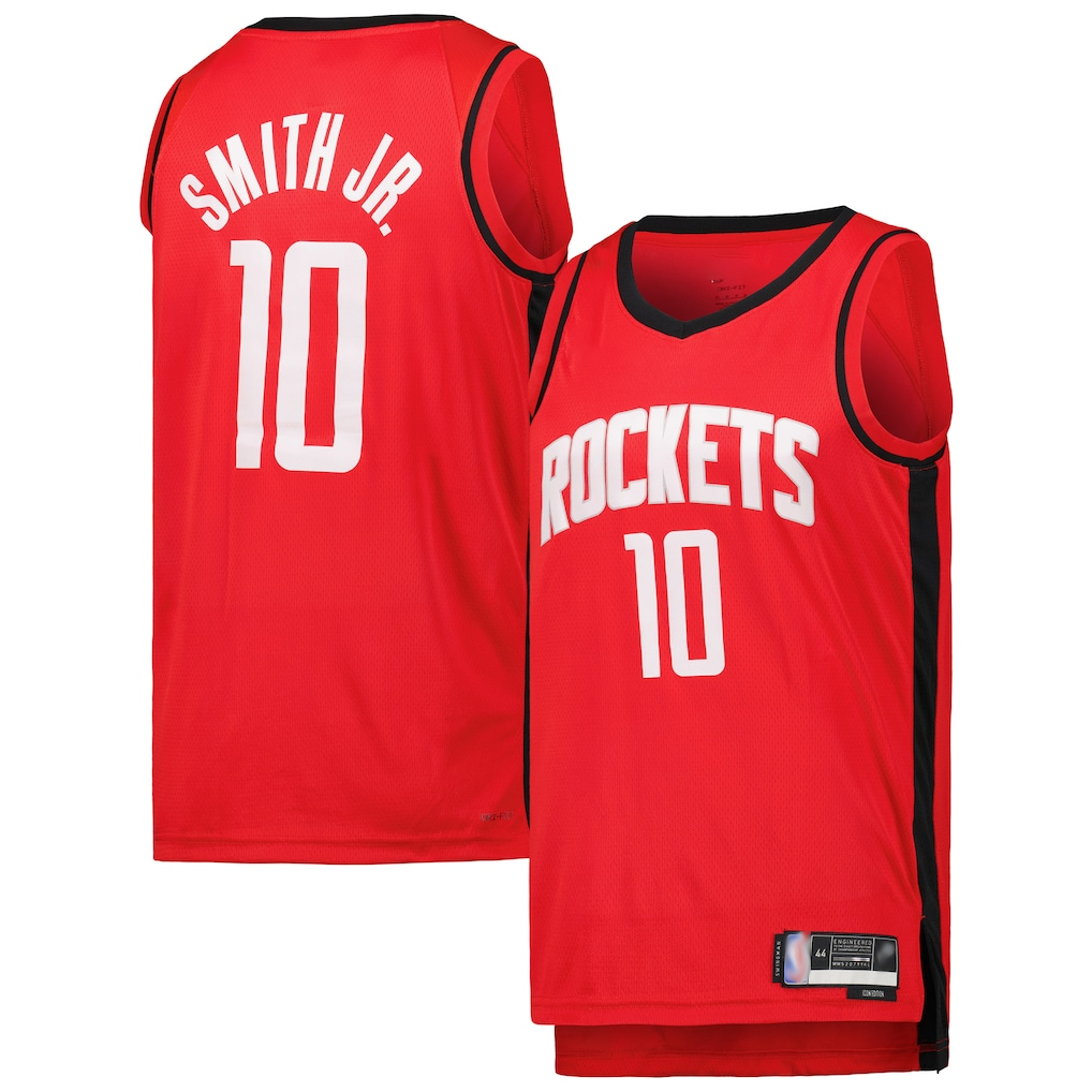 Tlead H.Rockets #10 Jabari Smith Jr. Red Swingman Stitched Jerseys-Icon Edition