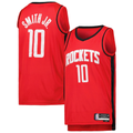Tlead H.Rockets #10 Jabari Smith Jr. Red Swingman Stitched Jerseys-Icon Edition