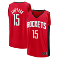 Tlead H.Rockets #15 Reed Sheppard Red Fast Break Replica Stitched Jerseys-Icon Edition