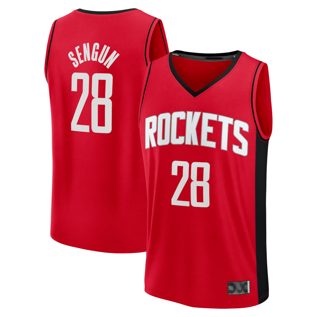 Tlead H.Rockets #28 Alperen Sengun Red Fast Break Replica Stitched Jerseys-Icon Edition
