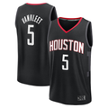 Tlead H.Rockets #5 Fred VanVleet Black Fast Break Replica Player Stitched Jerseys-Statement Edition