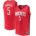 Tlead H.Rockets #5 Fred VanVleet Red Fast Break Replica Player Stitched Jerseys-Icon Edition