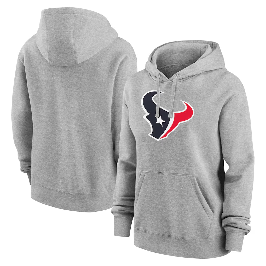 Tlead H.Texans Gray Salute to Service Hoodies Limited Game Blank Player Stitched Jerseys