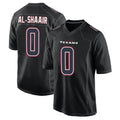 Tlead H.Texans #0 Azeez Al-Shaair Player Black Fashion Home Game Stitched Jerseys