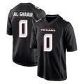 Tlead H.Texans #0 Azeez Al-Shaair Player Carbon Black Fashion Home Game Stitched Jerseys