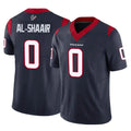 Tlead H.Texans #0 Azeez Al-Shaair Player Navy Limited Vapor F.U.S.E. Home Game Stitched Jerseys